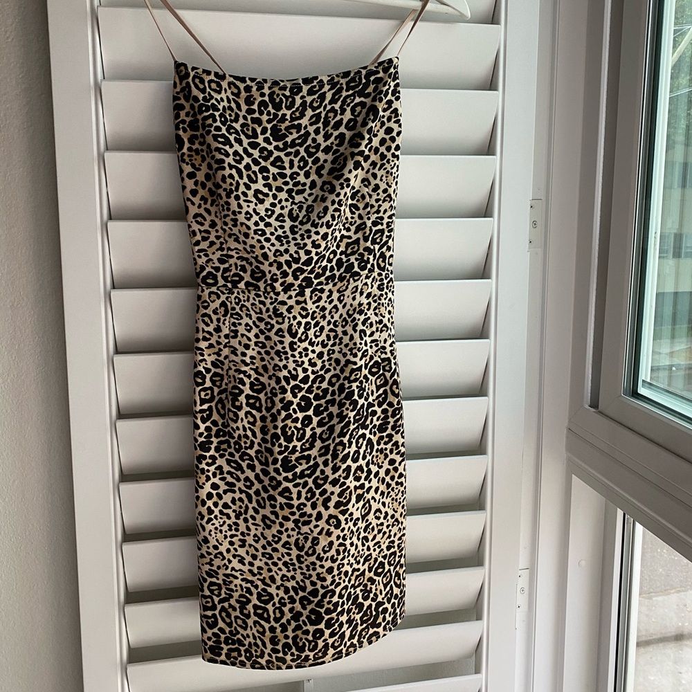 Leopard urban outfitters dress